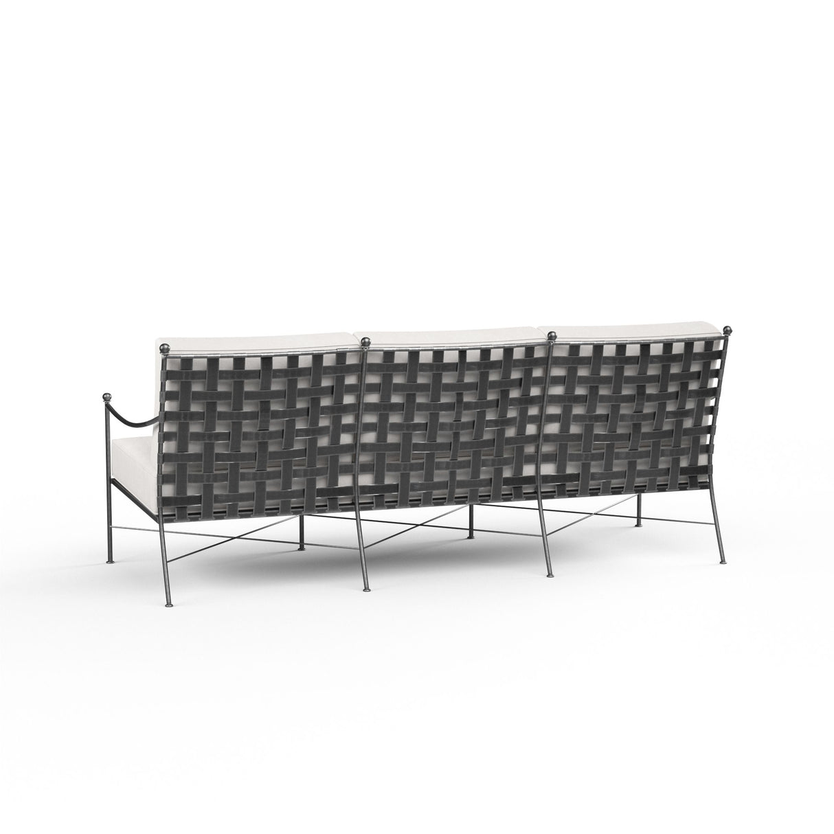 Provence - Sofa, With Self Welt - Canvas Flax / Black