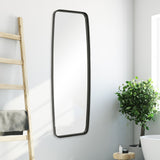 Mirror With Rounded Corners - Matte Black