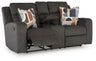 Kanlow - Dbl Reclining Loveseat With Console