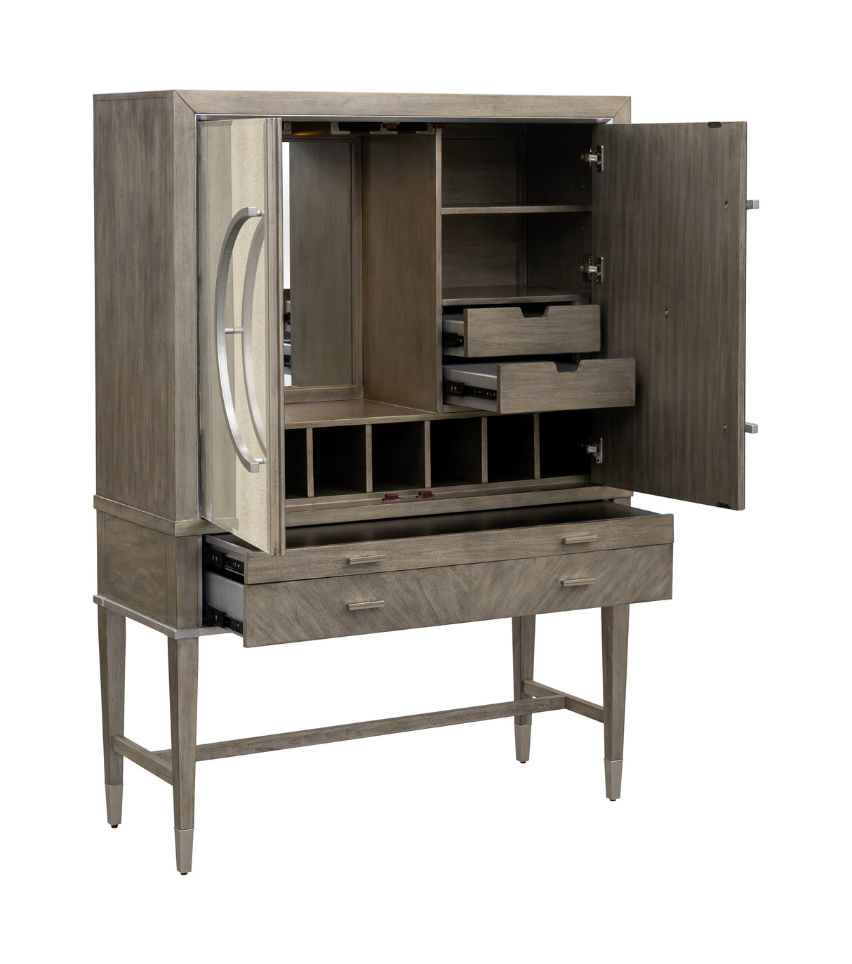 Vivien - Bar Cabinet - Silver Primavera