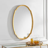 Mirror - Lightly Antiqued Gold