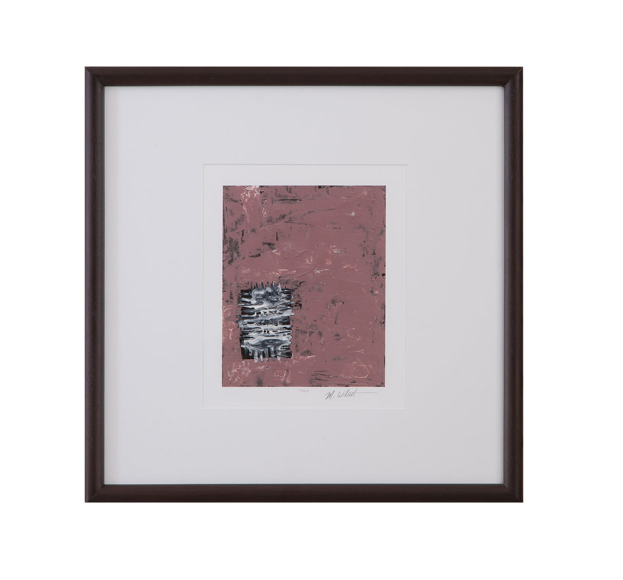 Dual Dichotomy - I Framed Print - Pink / White