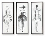 Mckerrick - Black / White - Wall Art Set (Set of 3)