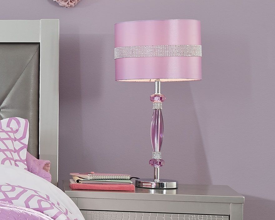 Nyssa - Purple - Metal Table Lamp