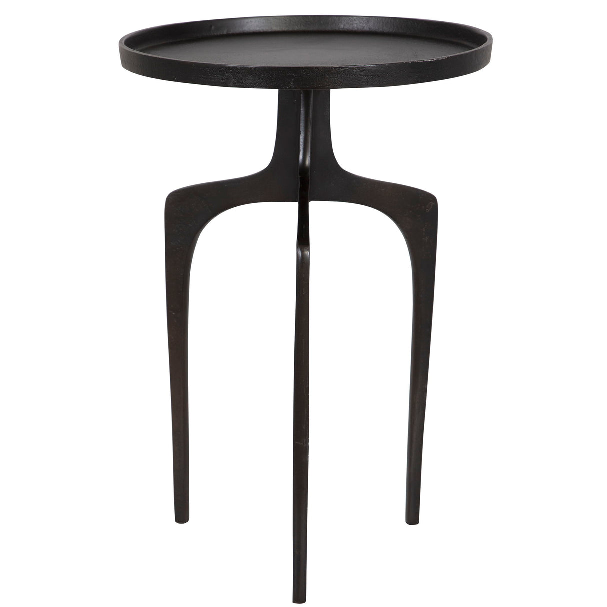 Accent Table - Raw Dark Brown