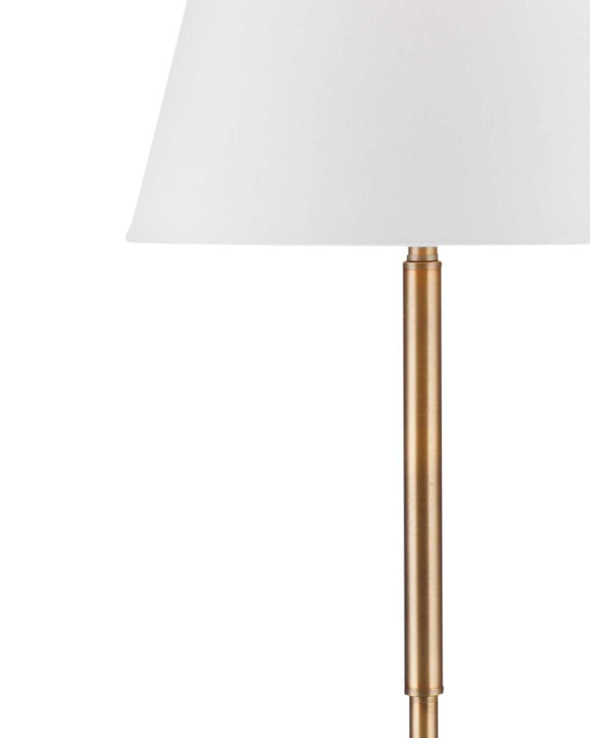 Ronzell - Floor Lamp - Travertine / Brass