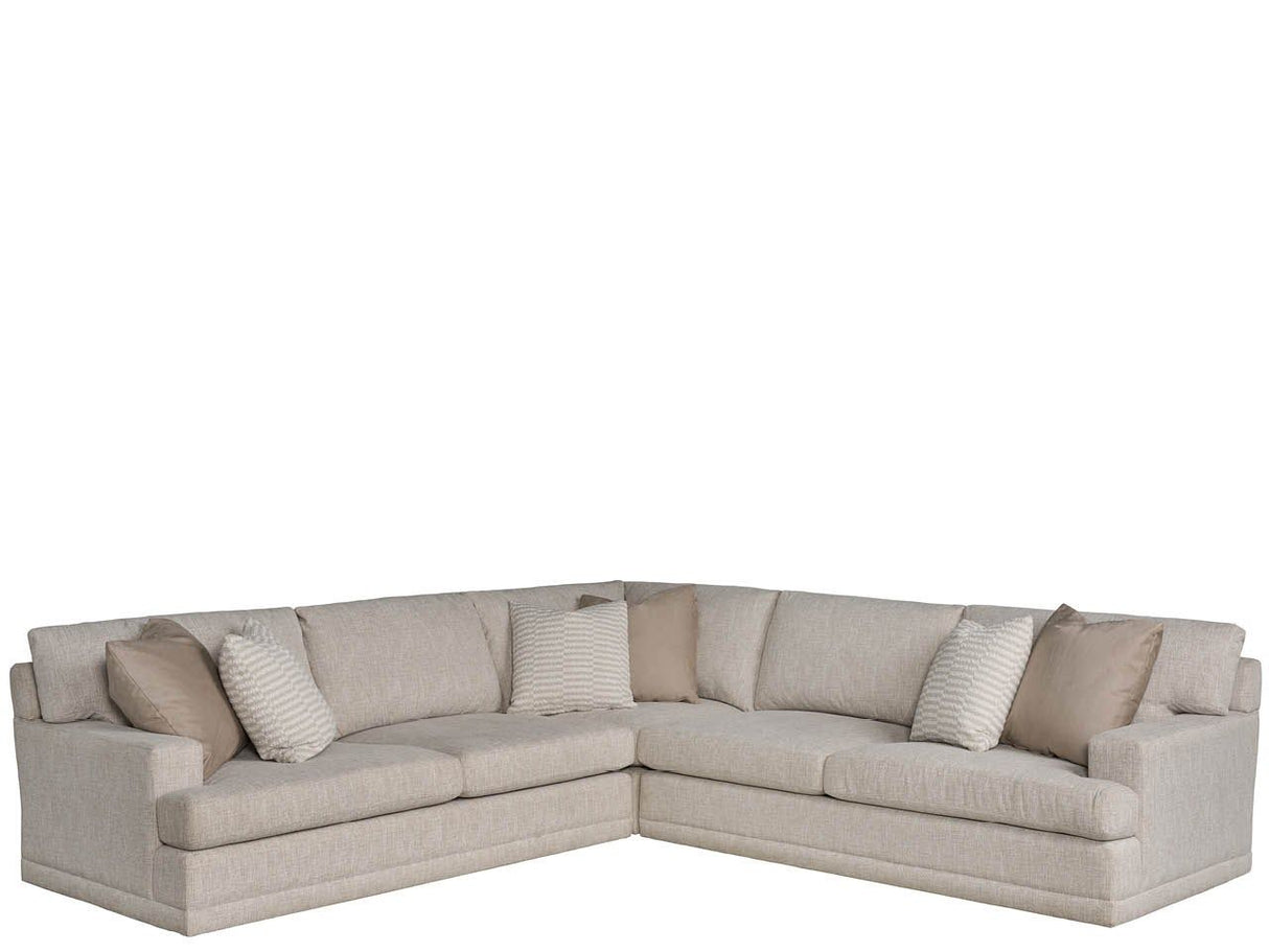 Hadlee - Loveseat 3 Piece Sectional - Gray