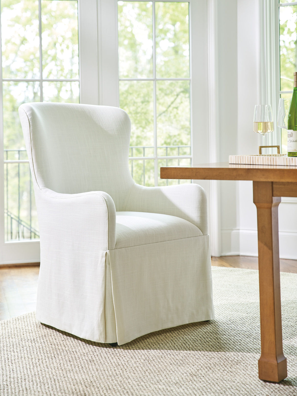 Laguna - Aliso Upholstered Host Chair With Casters