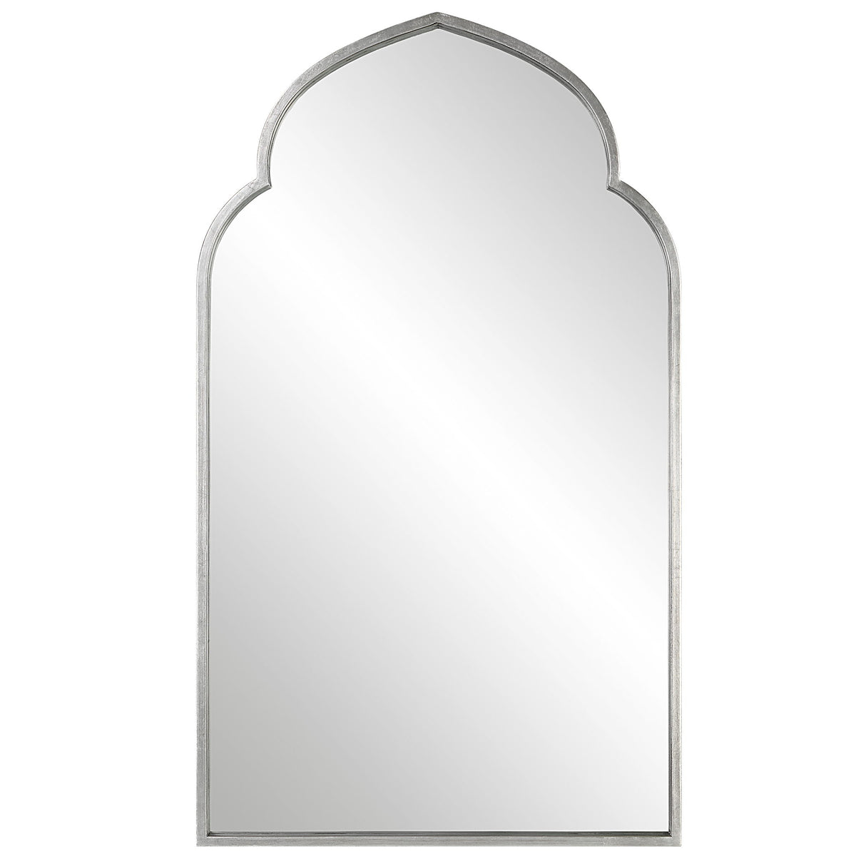 Moroccan Style Mirror - Soft Silver