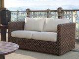 Kilimanjaro - Loveseat - White / Dark Brown