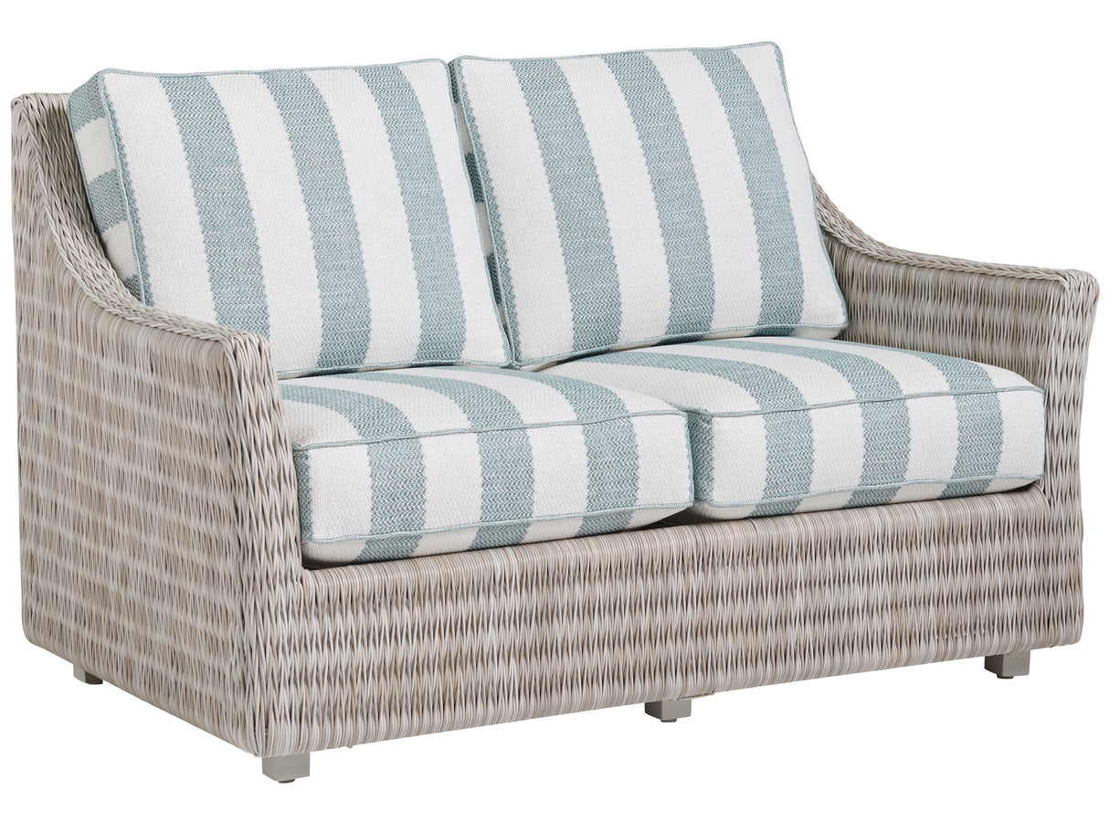 Seabrook - Loveseat - Beige / Blue