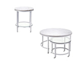 Jadyn - Round End Table - White