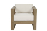 Coastal Teak - Club Chair In Canvas, No Welt - Teak