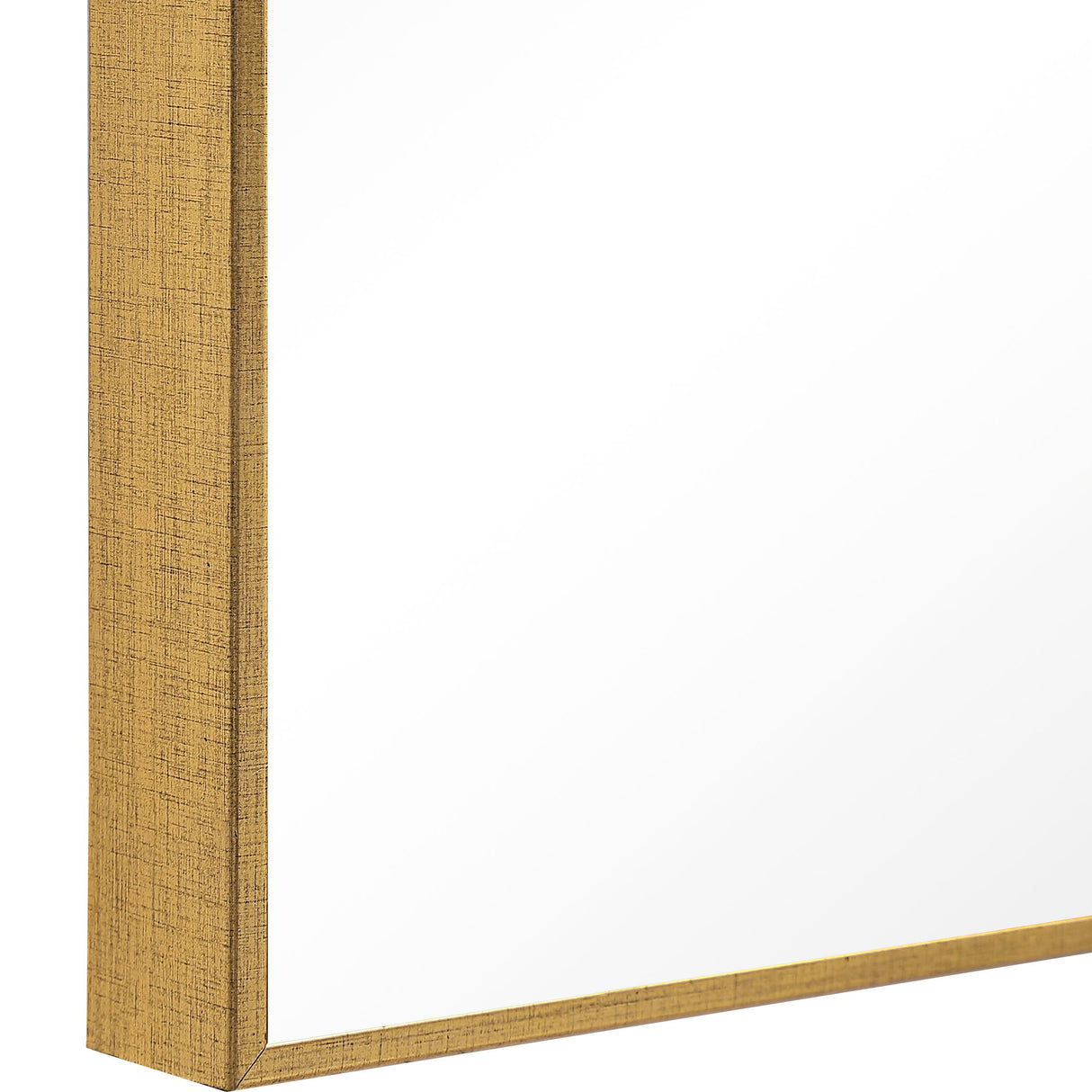 Contemporary Plain Mirror - Gold Finish