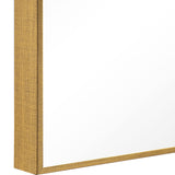 Contemporary Plain Mirror - Gold Finish