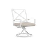 Bristol - Swivel Dining Chair - White & Beige