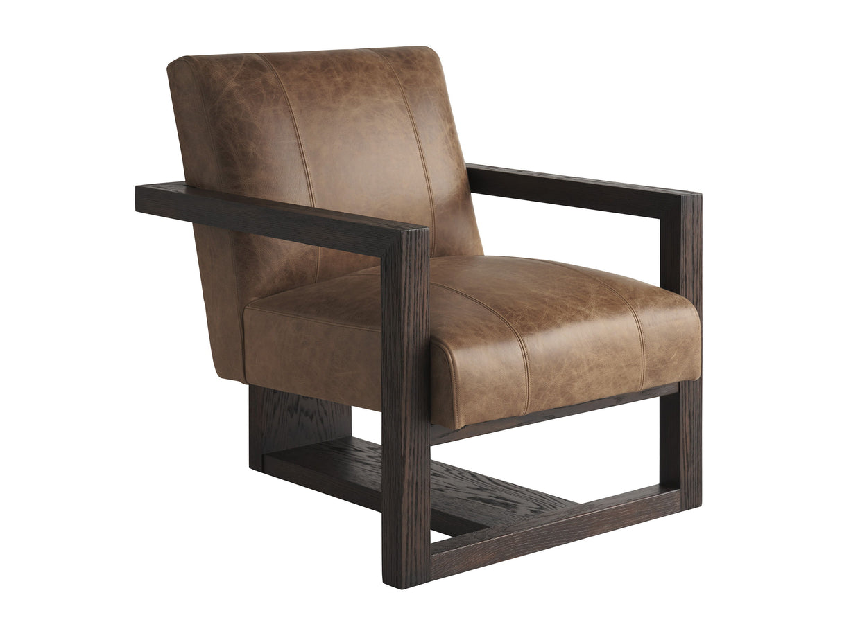 Sunset Key - Flanders Leather Chair - Dark Brown