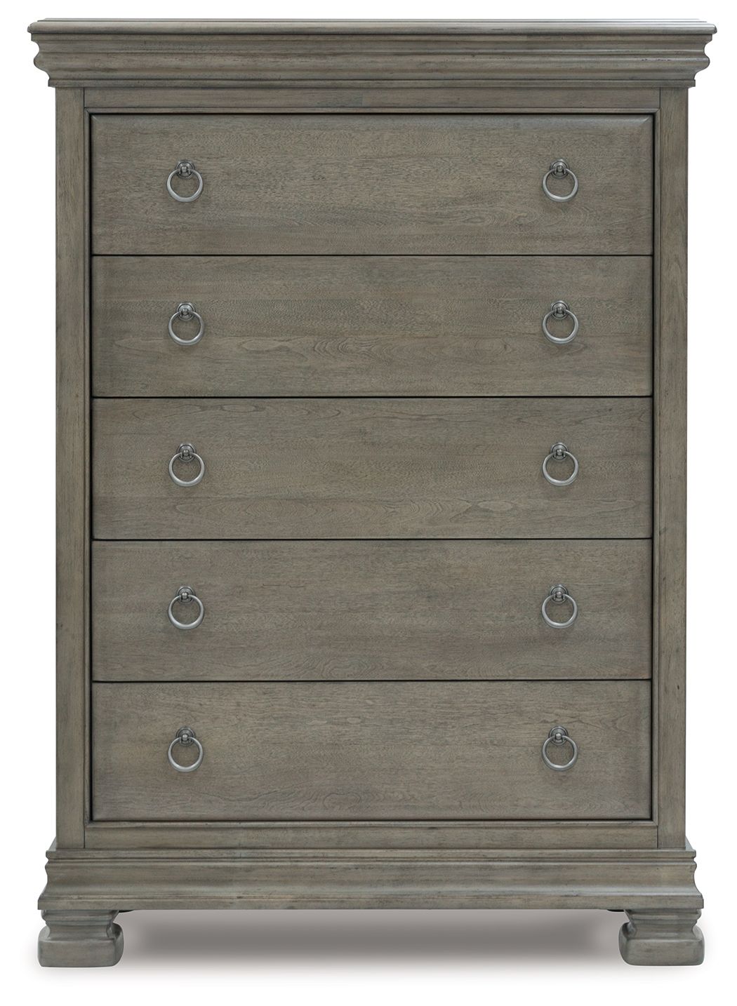 Lexorne - Gray - Five Drawer Chest