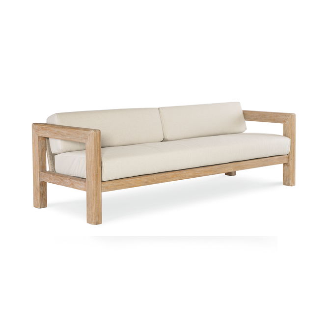 Sedona - Sofa, No Welt - Canvas Canvas / Light Brown