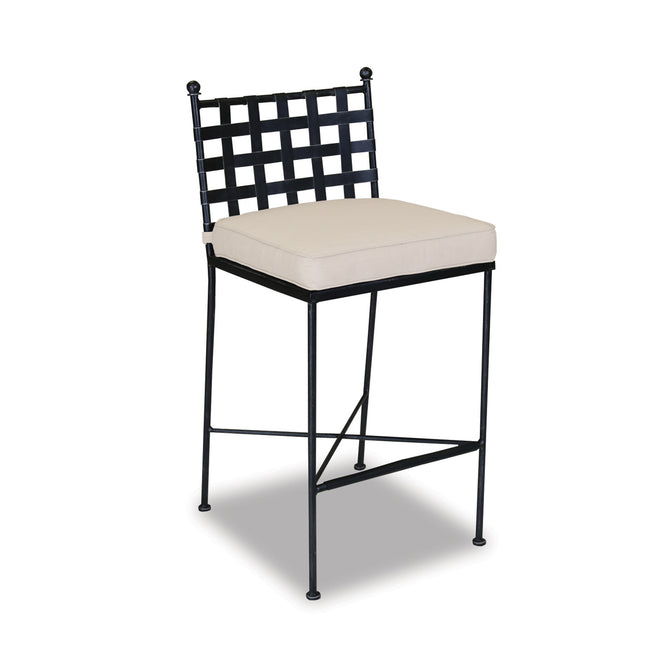 Provence - Barstool, With Self Welt - Canvas Flax / Black