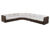 Kilimanjaro - 4 Piece Sectional - White / Dark Brown