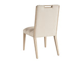 Sunset Key - Aiden Channeled Upholstered Side Chair - Light Beige