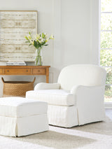 Barclay Butera Upholstery - Woods Cove Ottoman - White