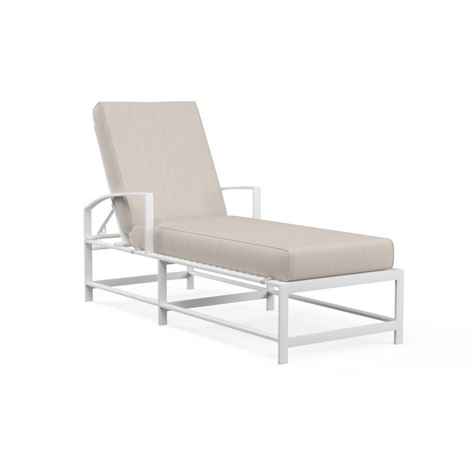 Bristol - Chaise, With Self Welt - Canvas Flax / White