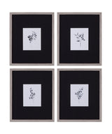 Brume Botanical - Framed Print (Set of 4) - Black / Gray