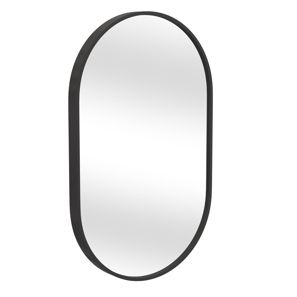 Oval - Wall Mirror - Black