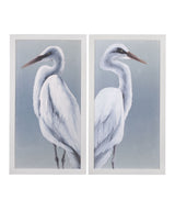 Herald In Mist - Framed Print (Set of 2) - Blue / White