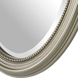 Mirror With Subtle Brown Antiquing - Metallic Silver