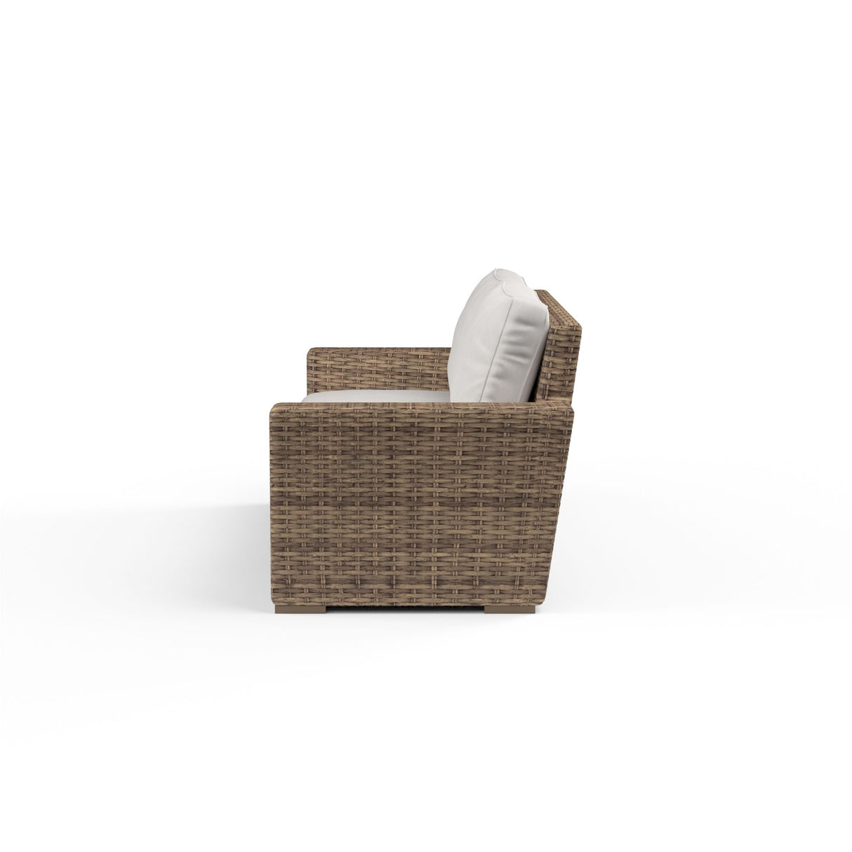 Havana - Loveseat, With Self Welt - Canvas Flax / Dark Brown