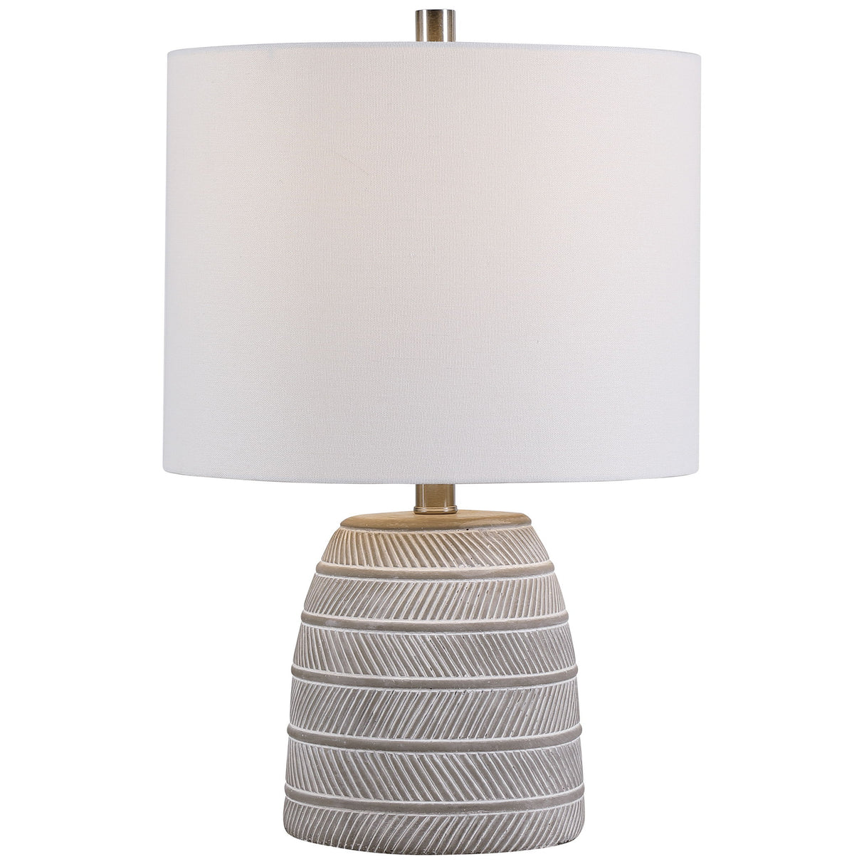 Table Lamp - Gray & White