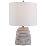 Table Lamp - Gray & White