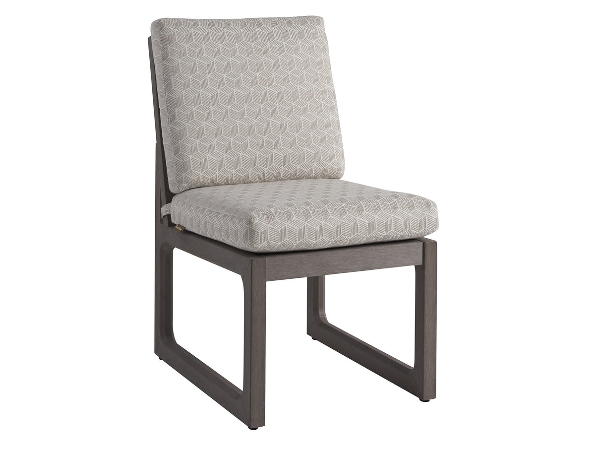 Mozambique - Side Dining Chair - Beige / Dark Brown