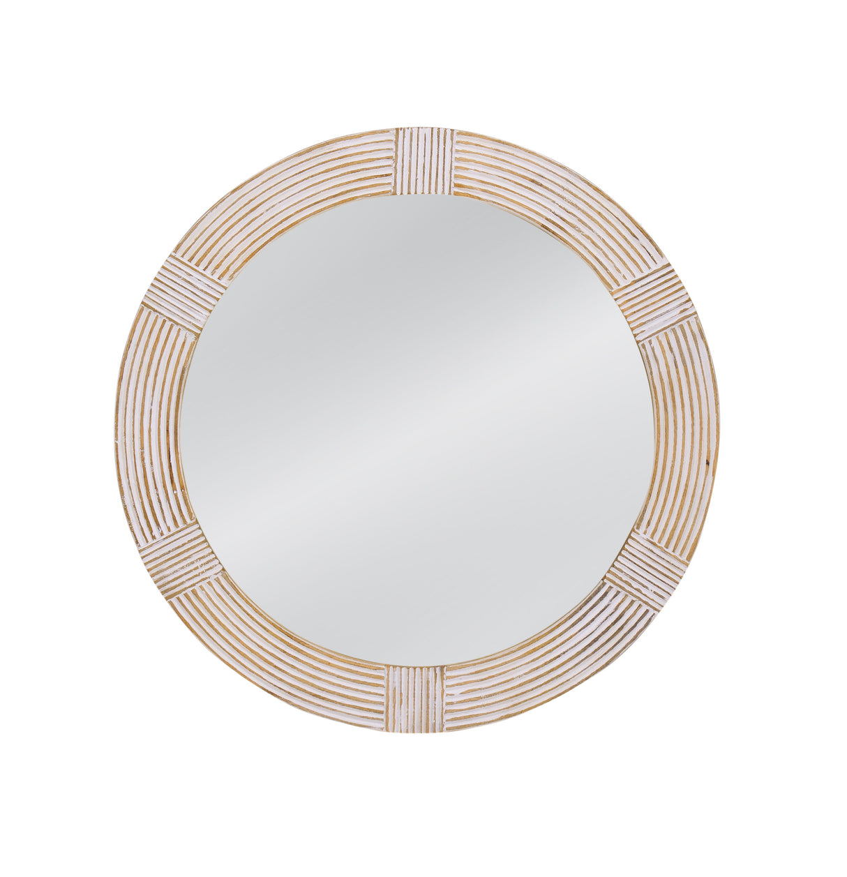 Brockton - Wall Mirror - White Wash