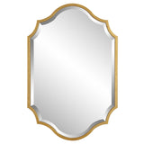 Mirror With Elegant Curves And Arches - Gold Leaf