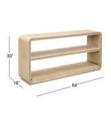 Damone - Console Table - Cerused White Oak