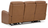 Tryanny - Butterscotch - Power Reclining Sofa With Adj Headrest