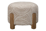 Willow - Accent Ottoman - Khaki Swirl