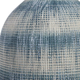 Textured Table Lamp - Blue & White