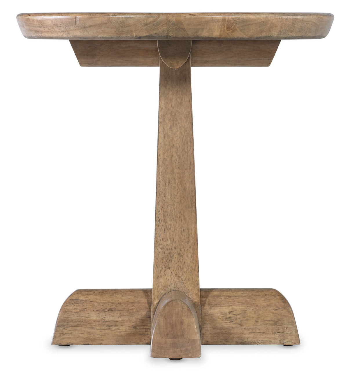 Vineyard Row - Round Pedestal End Table - Light Brown