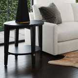 Whitfield - Round End Table - Black