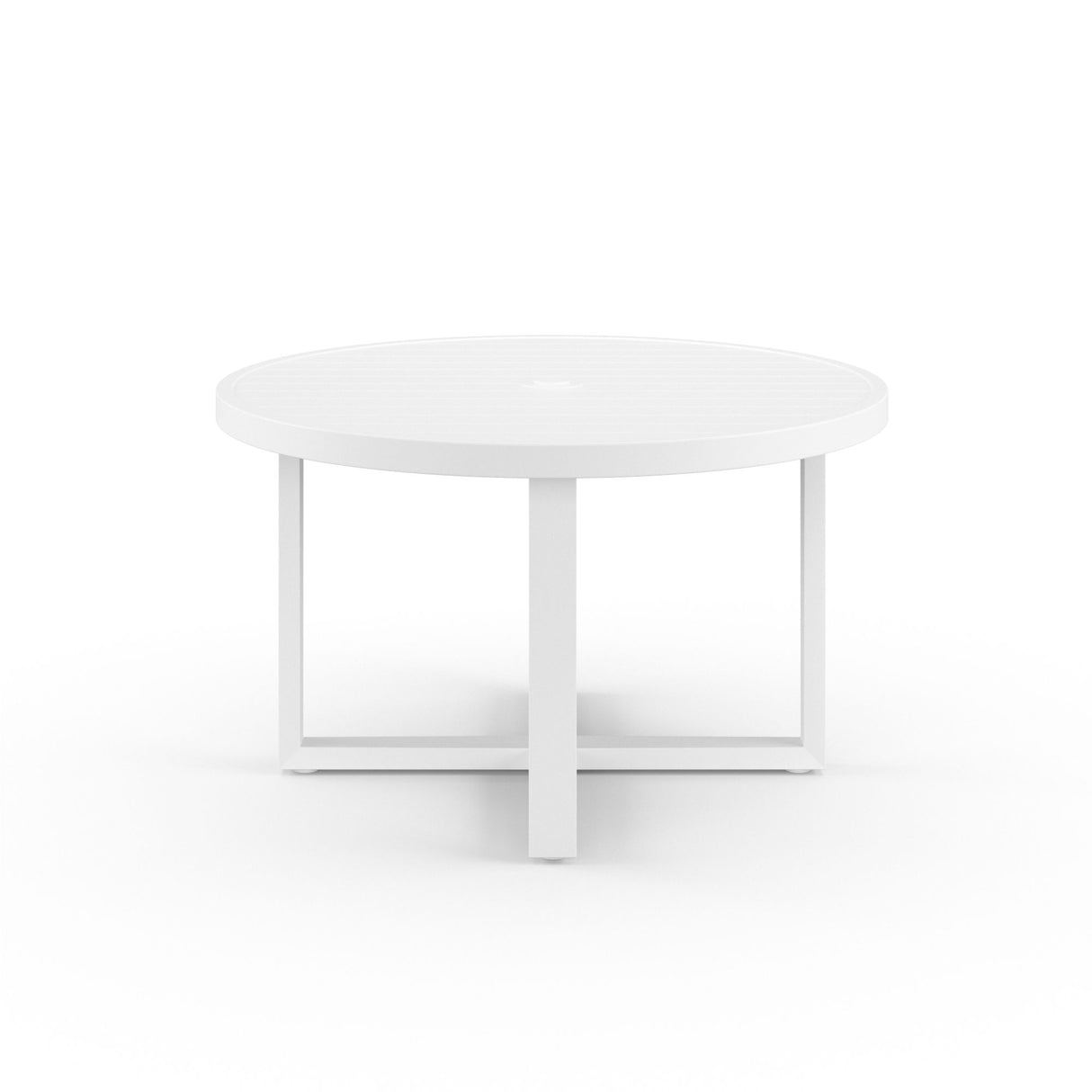 Newport - Aluminum Dining Table - White