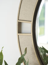 Sunset Key - Nina Round Mirror - Beige