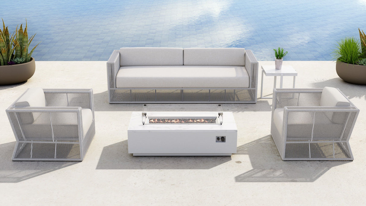 Miami - Sofa, With Self Welt - Echo Ash / Pearl Silver