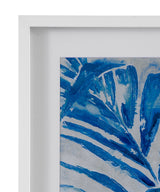 Blue Palm - Framed Print - Blue