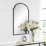 Beautiful Arch Mirror - Satin Black