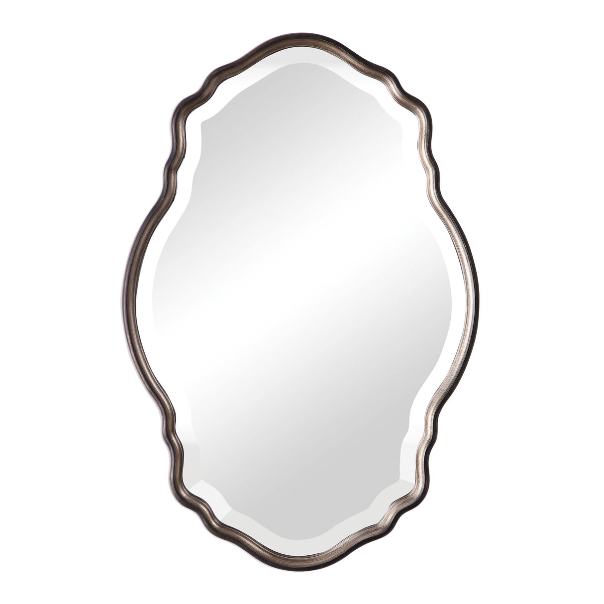 Mirror - Antiqued Silver Champagne